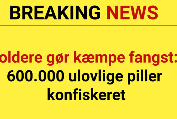 Toldere gør kæmpe fangst: 600.000 ulovlige piller konfiskeret
