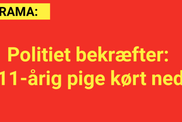 Politiet bekræfter: 11-årig pige kørt ned