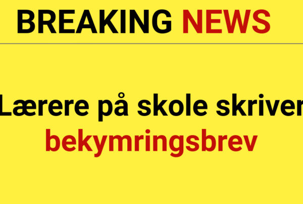 BREAKING: Lærere på skole skriver bekymringsbrev