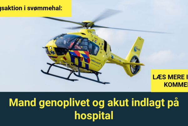 Redningsaktion i svømmehal: Mand genoplivet og akut indlagt på hospital