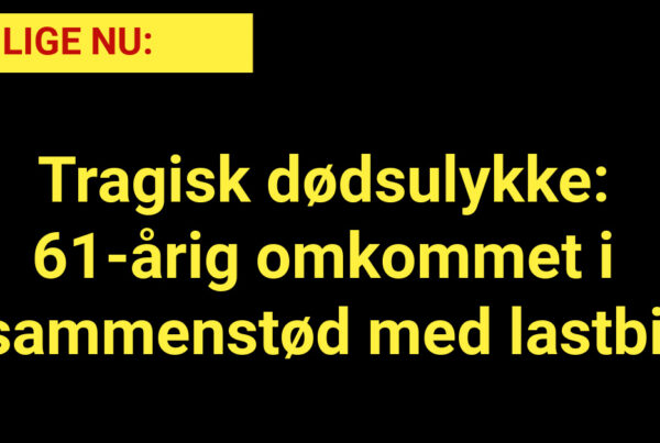 Tragisk dødsulykke: 61-årig omkommet i sammenstød med lastbil