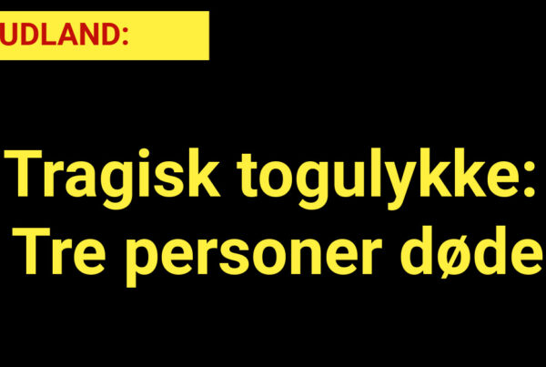 UDLAND: Tragisk togulykke i Sverige - Tre personer mistede livet