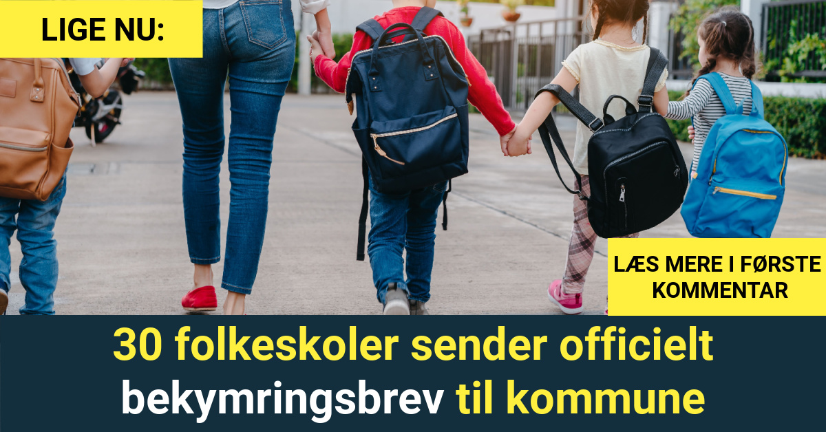 30 folkeskoler sender officielt bekymringsbrev til kommune