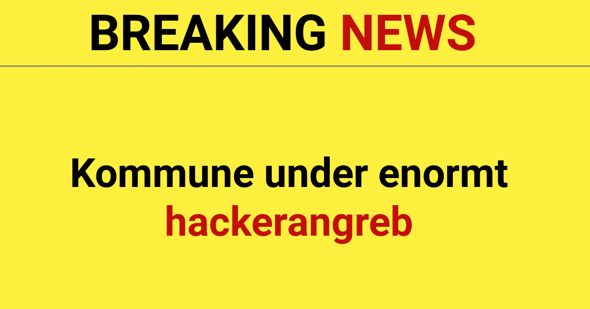 LIGE NU: Kommune under enormt hackerangreb