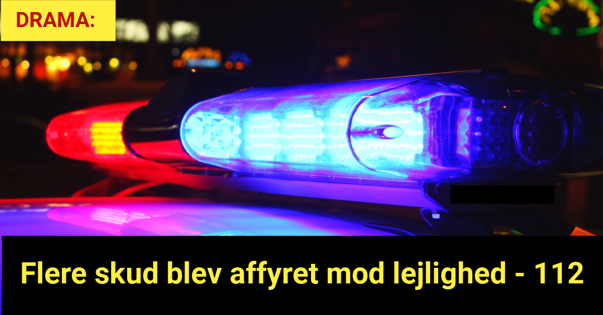 Flere skud blev affyret mod lejlighed - 112