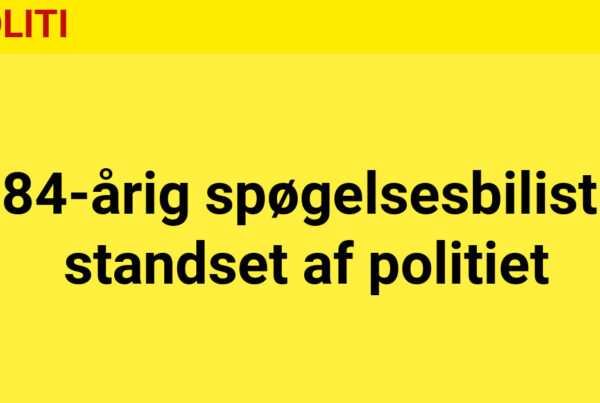 84-årig spøgelsesbilist standset af politiet