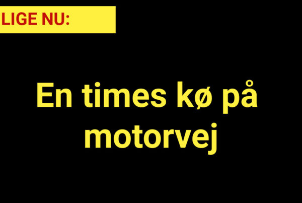 LIGE NU: En times kø på motorvej