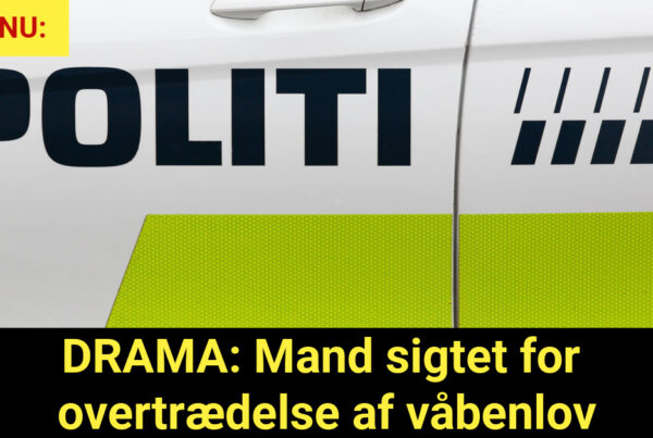 DRAMA: Mand sigtet for overtrædelse af våbenlov