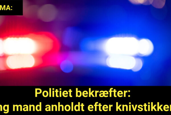 Politiet bekræfter: Ung mand anholdt efter knivstikkeri