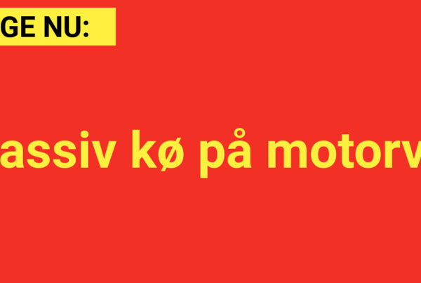 LIGE NU: Massiv kø på motorvej