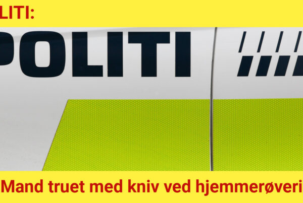 Mand truet med kniv ved hjemmerøveri - 112