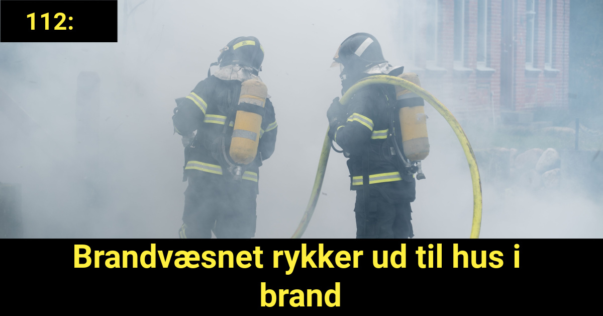 LIGE NU: Brandvæsnet rykker ud til hus i brand