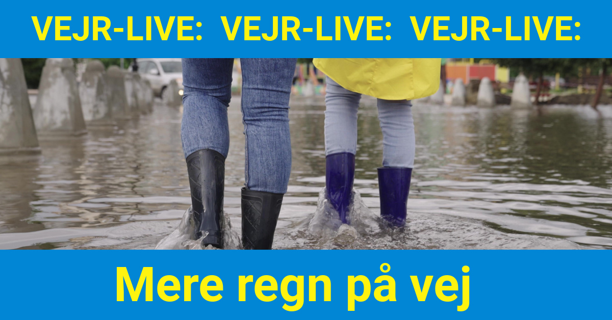 Vejr-LIVE: Mere regn på vej