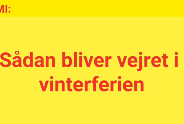 DMI: Sådan bliver vejret i vinterferien