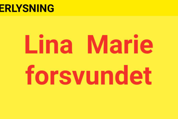Lina Marie er forsvundet