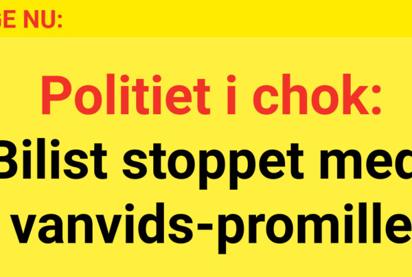 Politiet i chok: Bilist stoppet med vanvids-promille