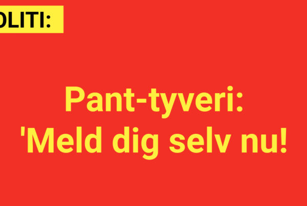 Pant-tyveri: 'Meld dig selv nu!