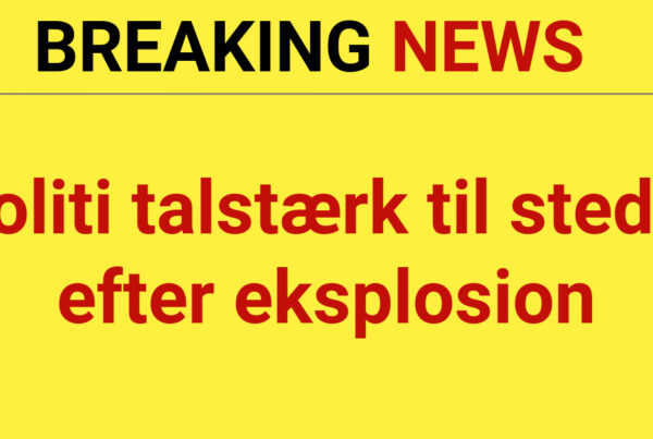 Politi talstærk til stede efter eksplosion