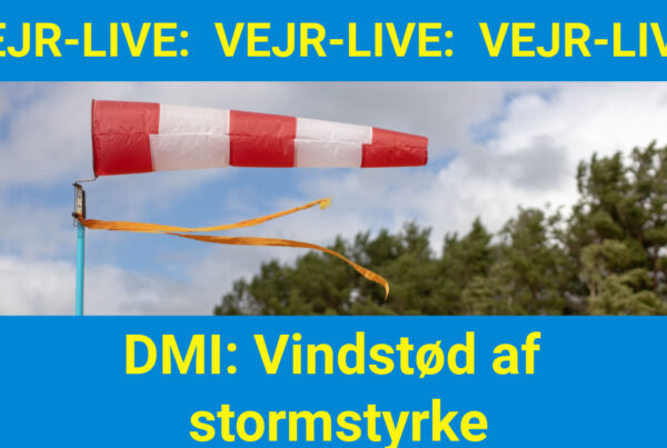DMI: Vindstød af stormstyrke