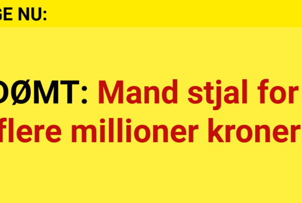 DØMT: Mand stjal for flere millioner kroner