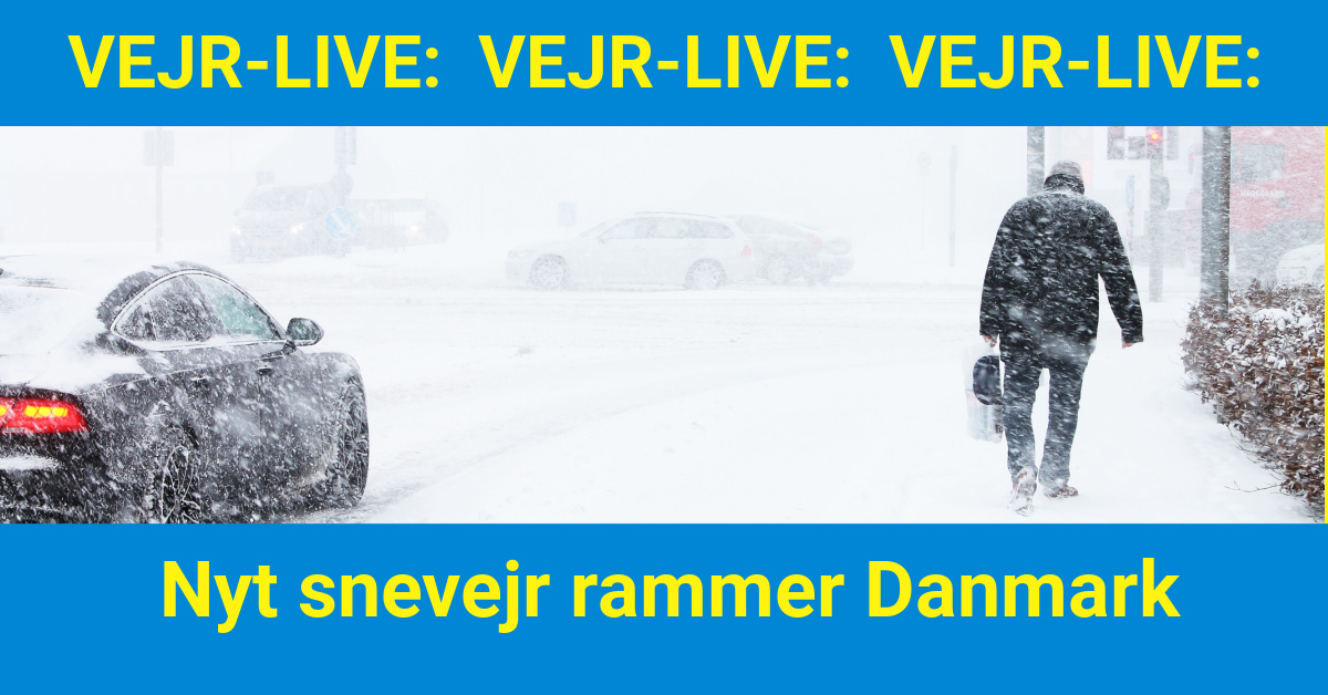 Nyt snevejr rammer Danmark