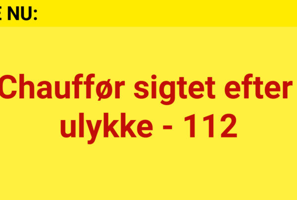 Chauffør sigtet efter ulykke - 112