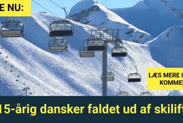 LIGE NU: 15-årig dansker faldet ud af skilift