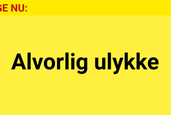 LIGE NU: Alvorlig ulykke