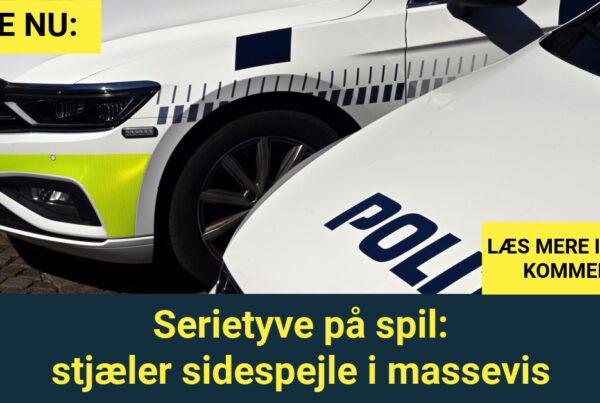 Serietyve på spil: stjæler sidespejle i massevis