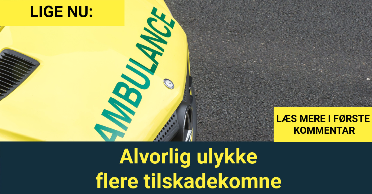 LIGE NU: Alvorlig ulykke - flere tilskadekomne