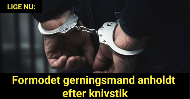 LIGE NU: Formodet Gerningsmand Anholdt Efter Knivstik - Nyhed24.dk