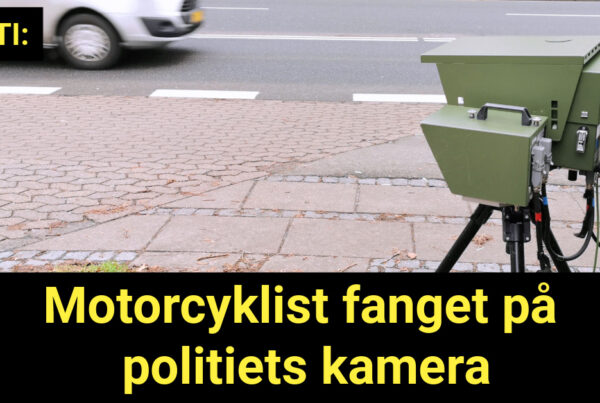 Motorcyklist fanget på politiets kamera
