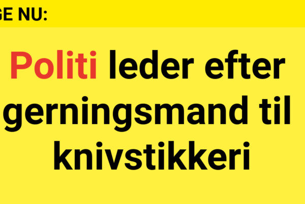 Politi leder efter gerningsmand til knivstikkeri