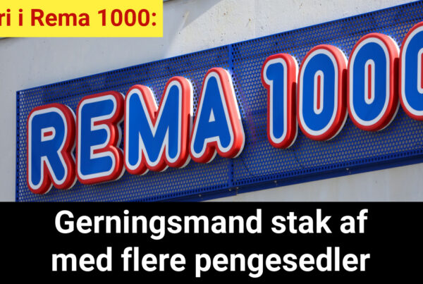 Tyveri i Rema 1000: Gerningsmand stak af med flere pengesedler