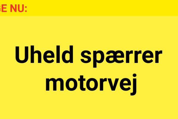 LIGE NU: Uheld spærrer motorvejen