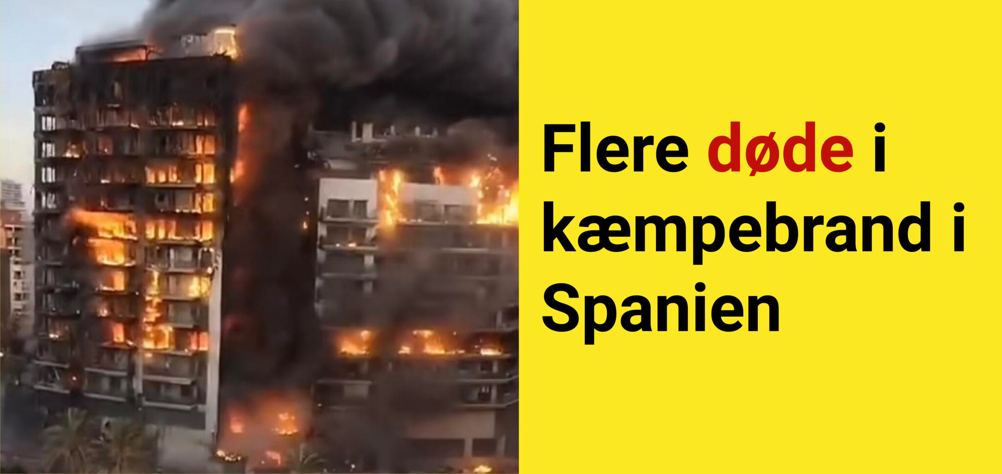 Spanien i chok: Flere døde i kæmpebrand