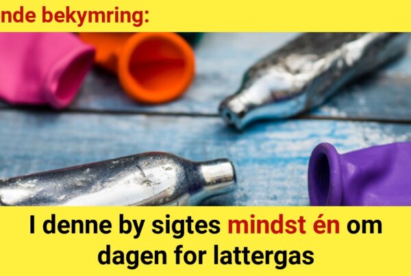 Stigende bekymring: I denne by sigtes mindst én om dagen for lattergas