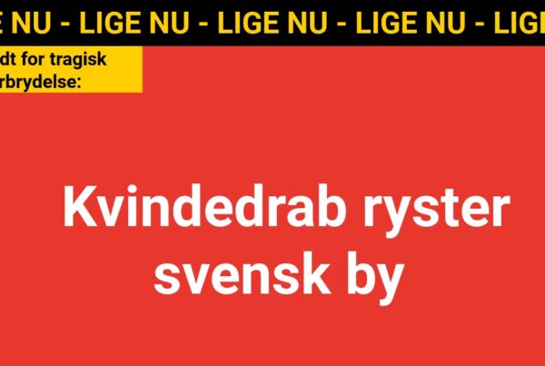 Anholdt for tragisk forbrydelse: Kvindedrab ryster svensk by