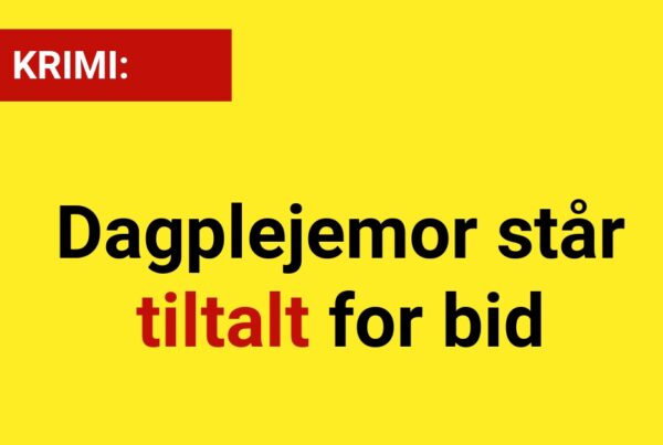 Dagplejemor står tiltalt for bid - Nyhed24.dk