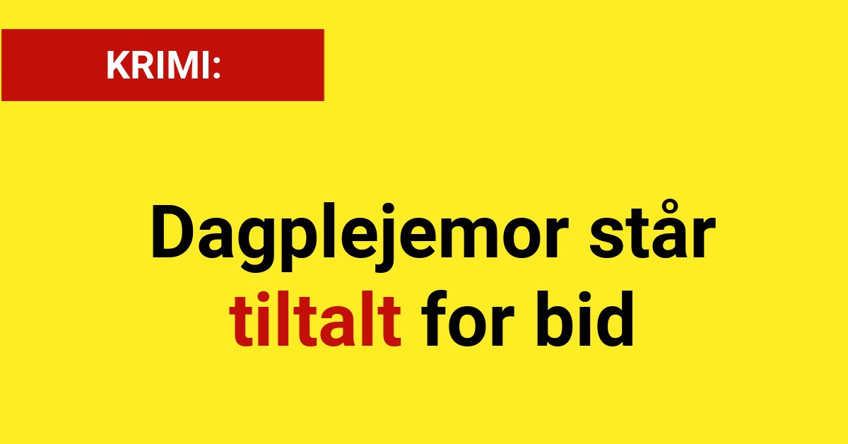 Dagplejemor står tiltalt for bid - Nyhed24.dk