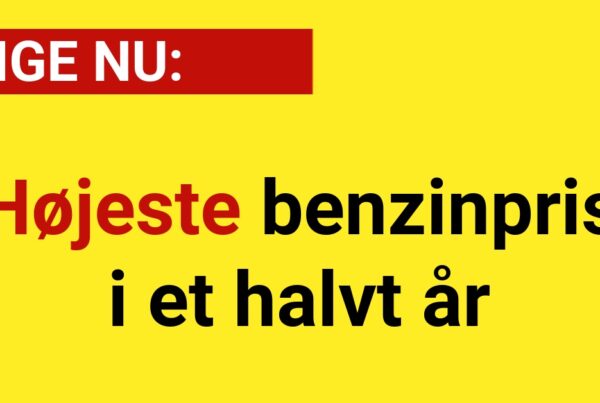 LIGE NU: Højeste benzinpris i et halvt år