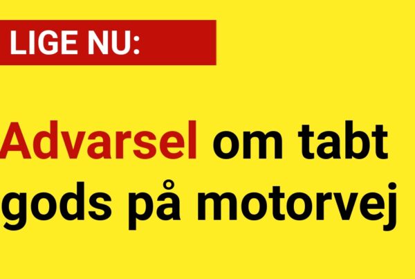 Advarsel om tabt gods på motorvej - Nyhed24.dk
