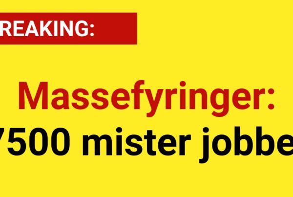 Massefyringer: 7500 mister jobbet