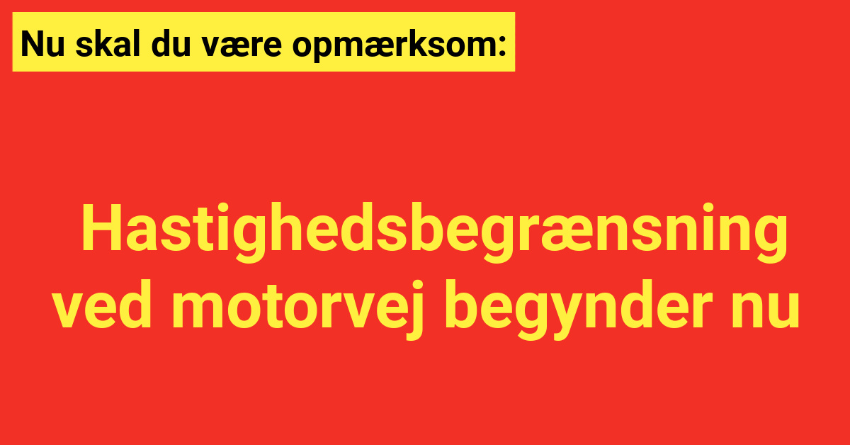 Nu skal du være opmærksom: