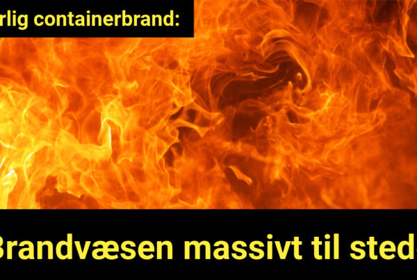 Alvorlig containerbrand: