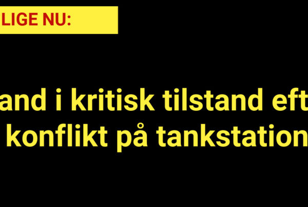 LIGE NU: Mand i kritisk tilstand efter konflikt på tankstation