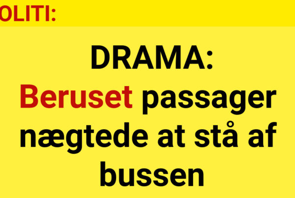 DRAMA: Beruset passager nægtede at stå af bussen - krimi