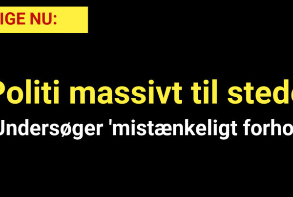 Politi massivt til stede