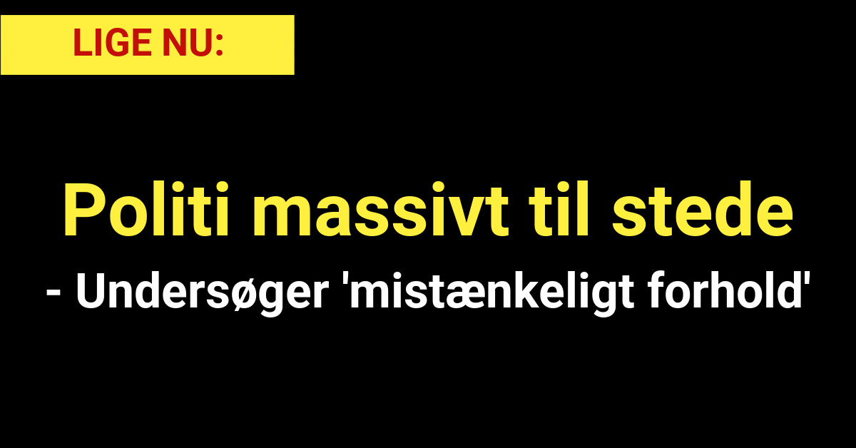 Politi massivt til stede