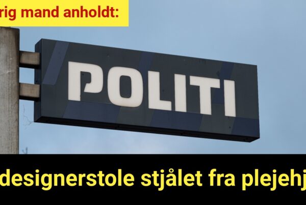 25 designerstole stjålet fra plejehjem : Nu er 47-årig mand anholdt
